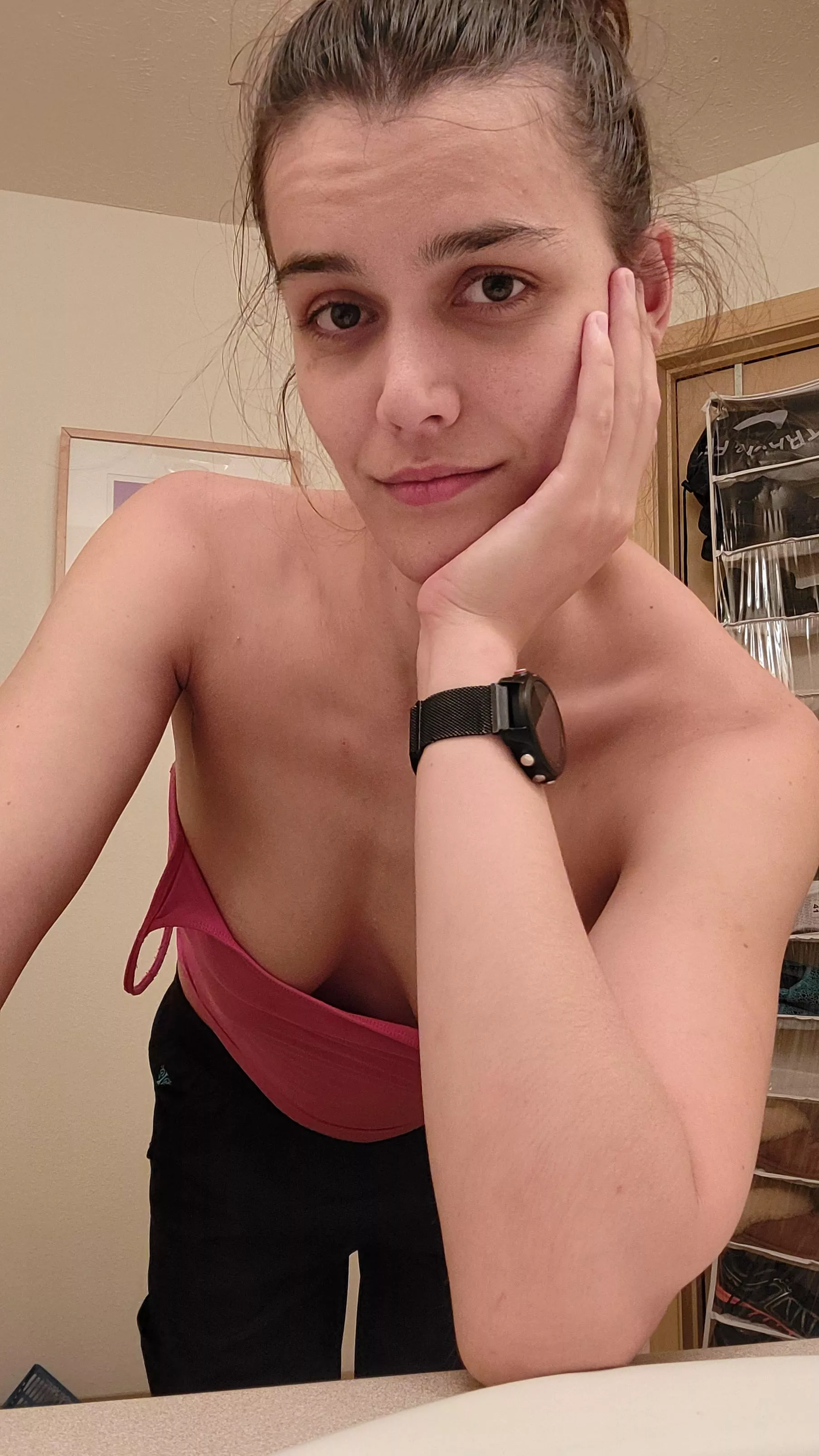 A downblouse before shower time 😉 posted by myrabruneta