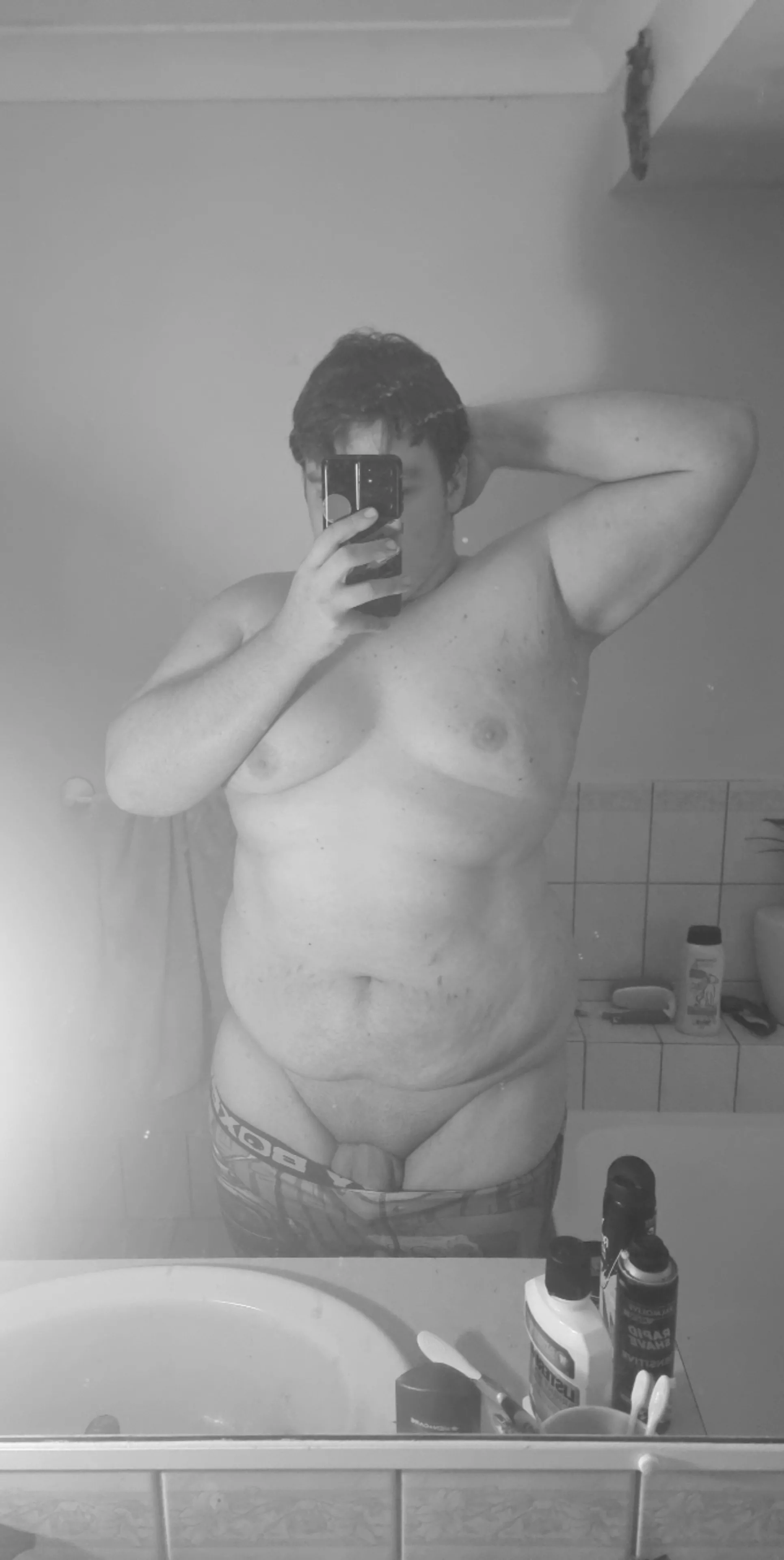 A fancy black and white nude to close your week 😋 posted by PMmeyourtitsandcock