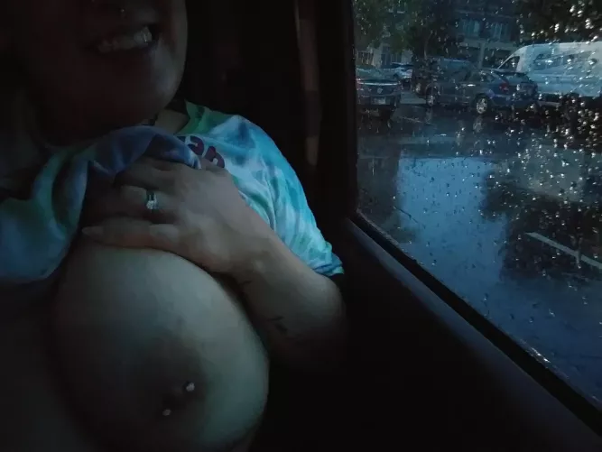 A few people saw me when they drove past and walking into the restaurant.. Oops 😍 by BigTitsBigFeet