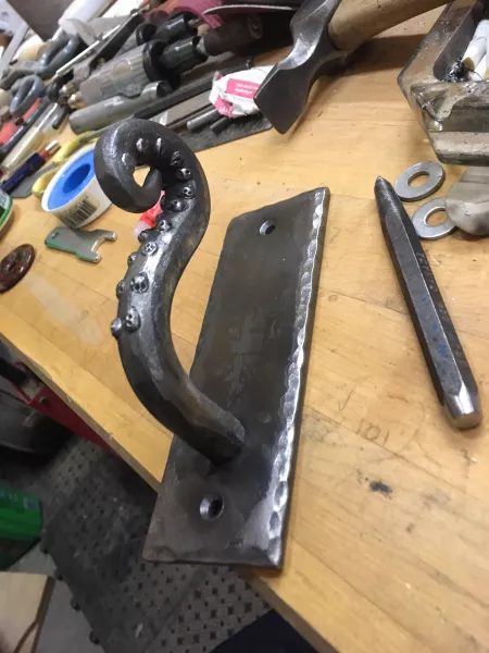 A forged tentacle hard point for the dungeon. by Negative1fkstogive