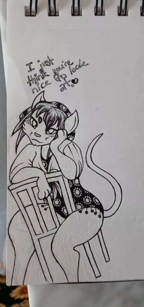 A gay little doodle of mine uwu by CloverFloret