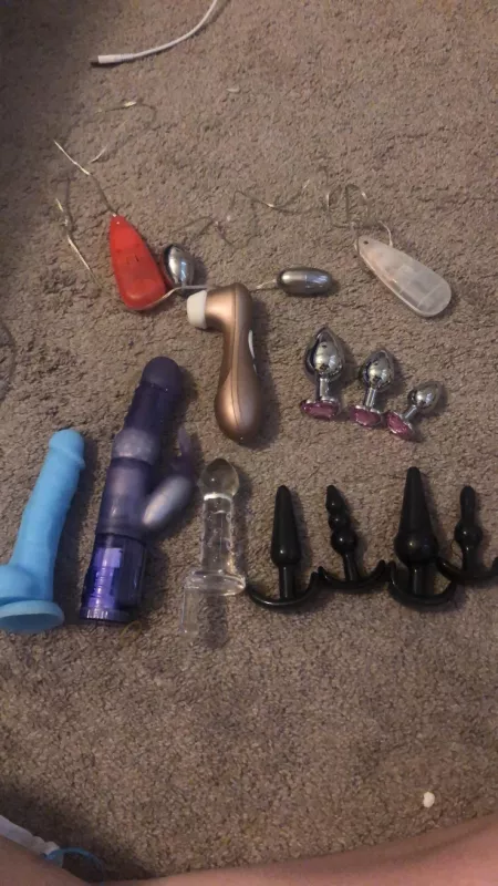 A girl can never have too many toys!! by BigBustyandBouncy