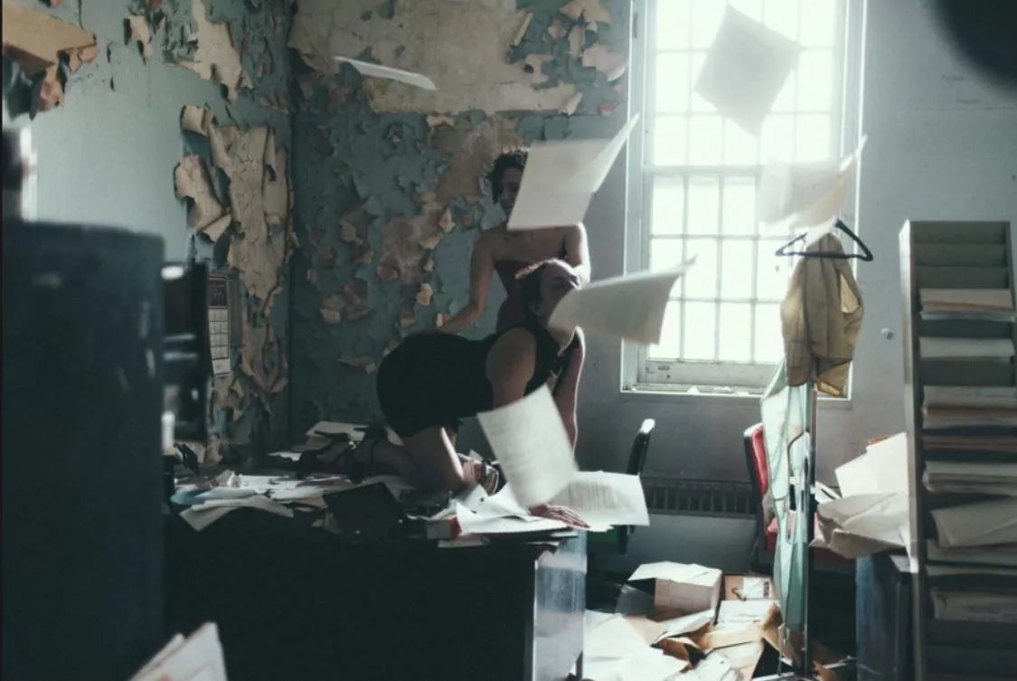 A kinky work environment. 🔥 posted by MistressBlunt