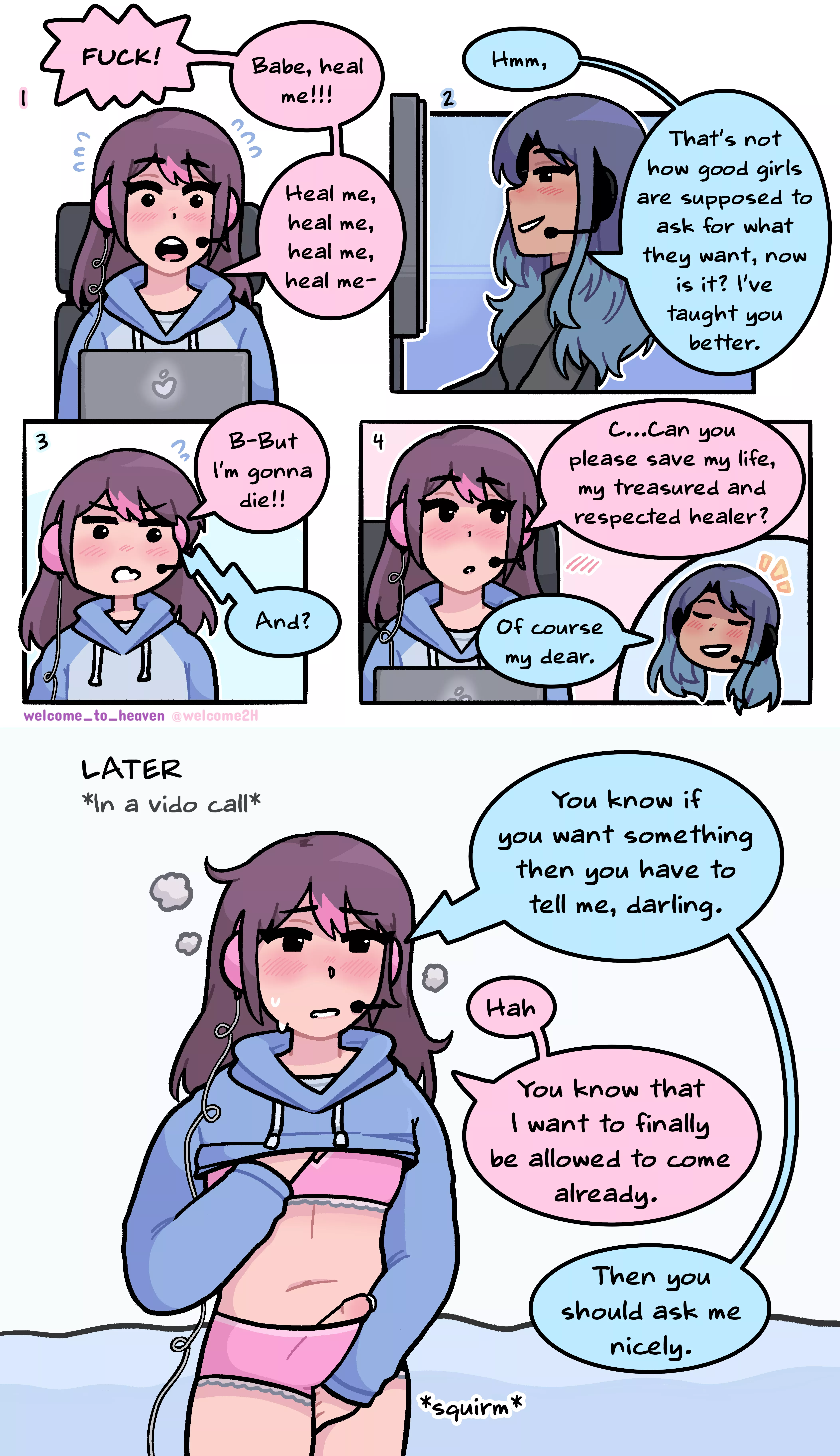 A lesson in how to ask your dom for something (inside & out of the bedroom)💙[OC] posted by Welcome_To_heaven