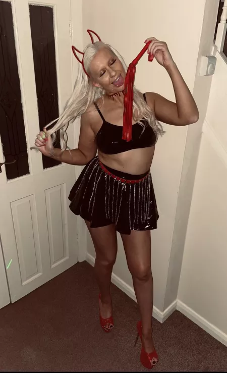 A lick and a whip from the devil herself will put you right in your place, on your knees, by my side…forever by sparkly-and-savage