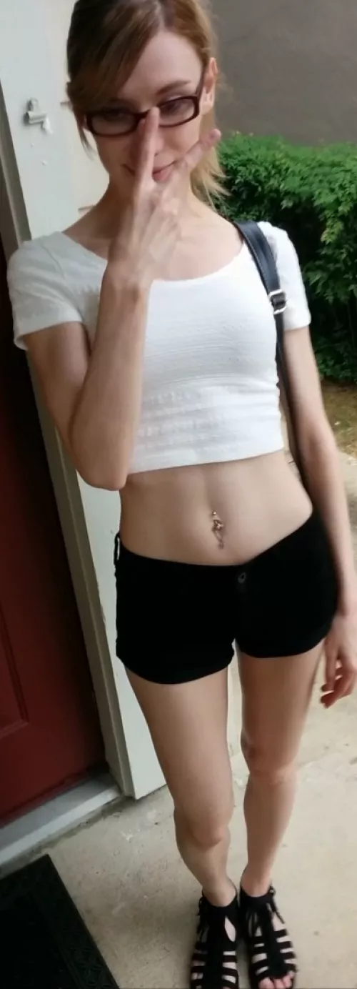 A lil camera shy, but not shy of showing off the tummy by Dry-Net7536