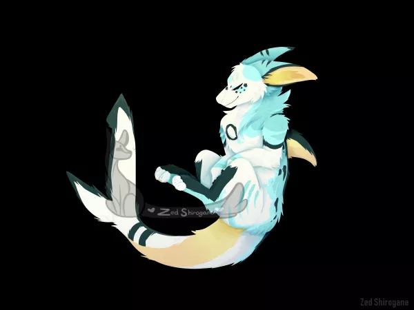 A lineless artwork commission for SkyeHighStudios. Loved working with their manokit character! by ZedShirogane