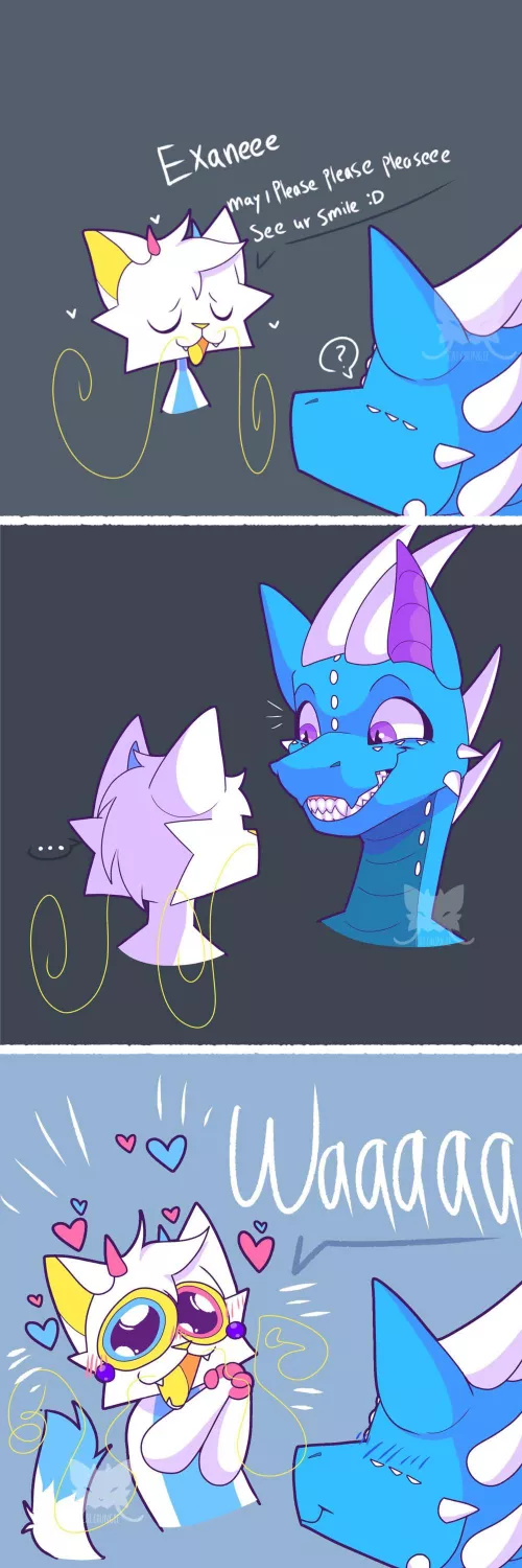 a little comic i did :D by catchungie