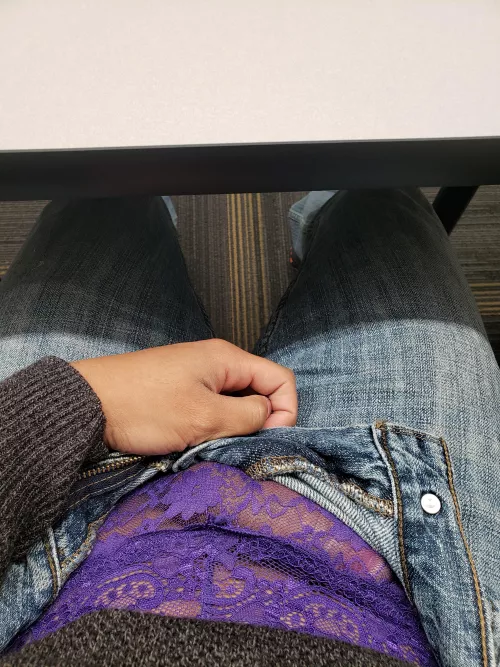 A little surprise unter the conference table by likeadoctorbutnot