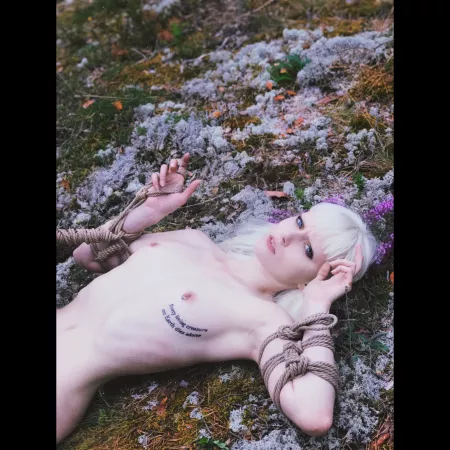 A little tied up in the woods ;) by Msw_and_alice