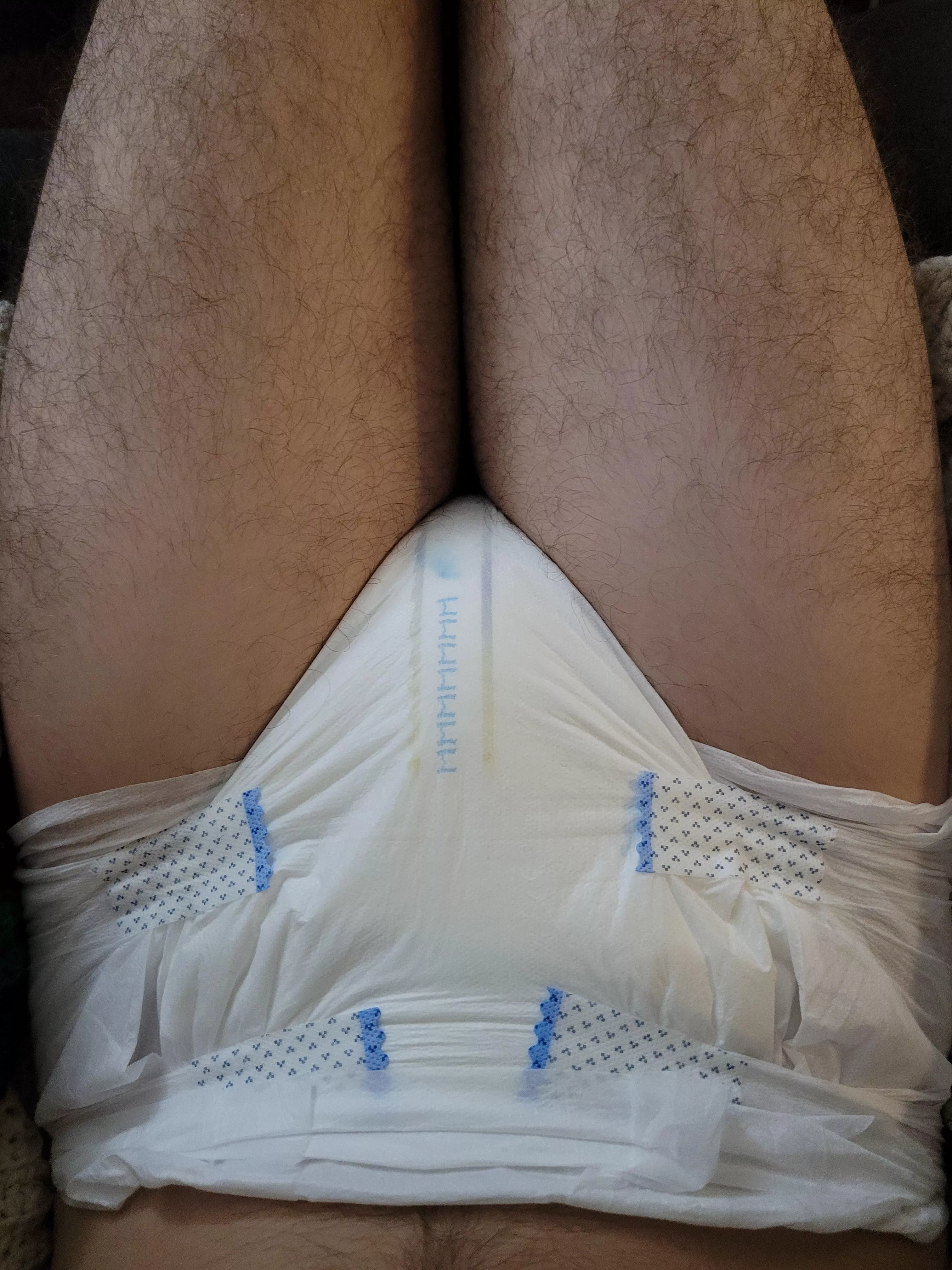 A little wet. My wife and I have finally reached an understanding about me wearing diapers! I'm so happy and grateful to be able to be open and share this with her. I feel free. It will take some time to really get to the level I want, or that she is co posted by Somthinor