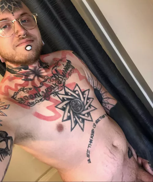 A lot of people ask me if my forehead tattoo hurt. PSA, it did. by mynuclearsky