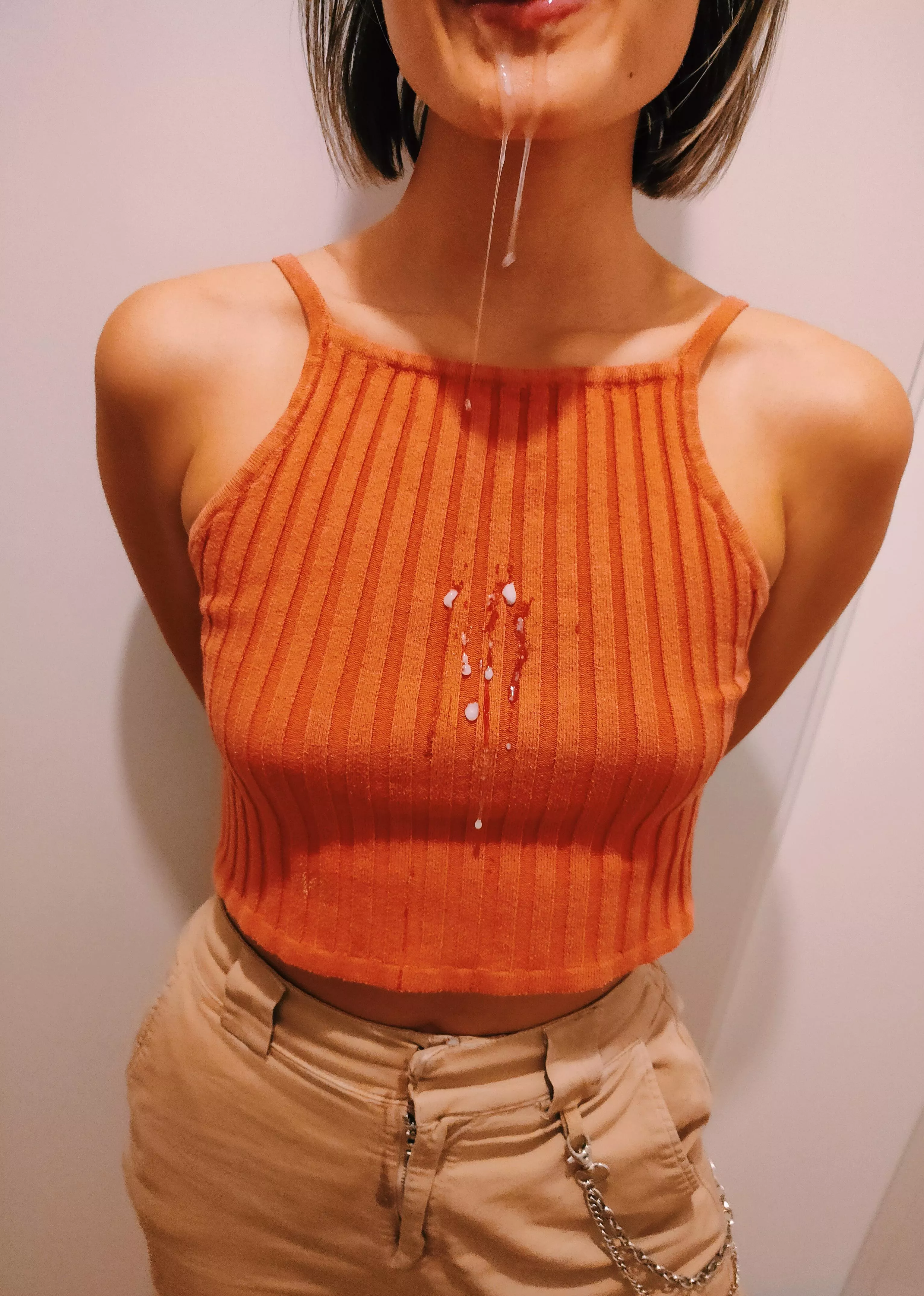 A lot went straight down my throat, love spilling it straight down chin tho🤤 posted by remyr2001