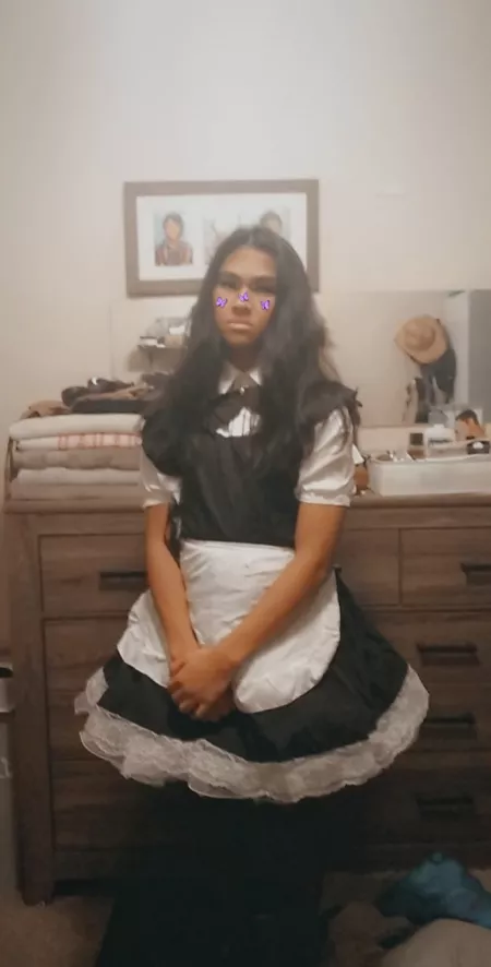 A maid costume 😊 by thecontraction