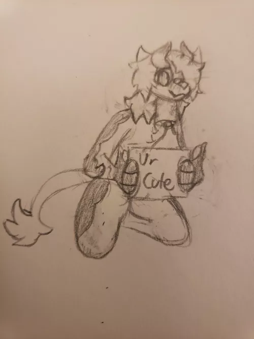 A message to my fluffy frens!! (OC art) by CryotisSaysWhy