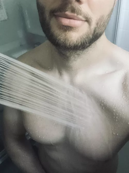 A mild shot of my lips in the shower by That_Dad_Life
