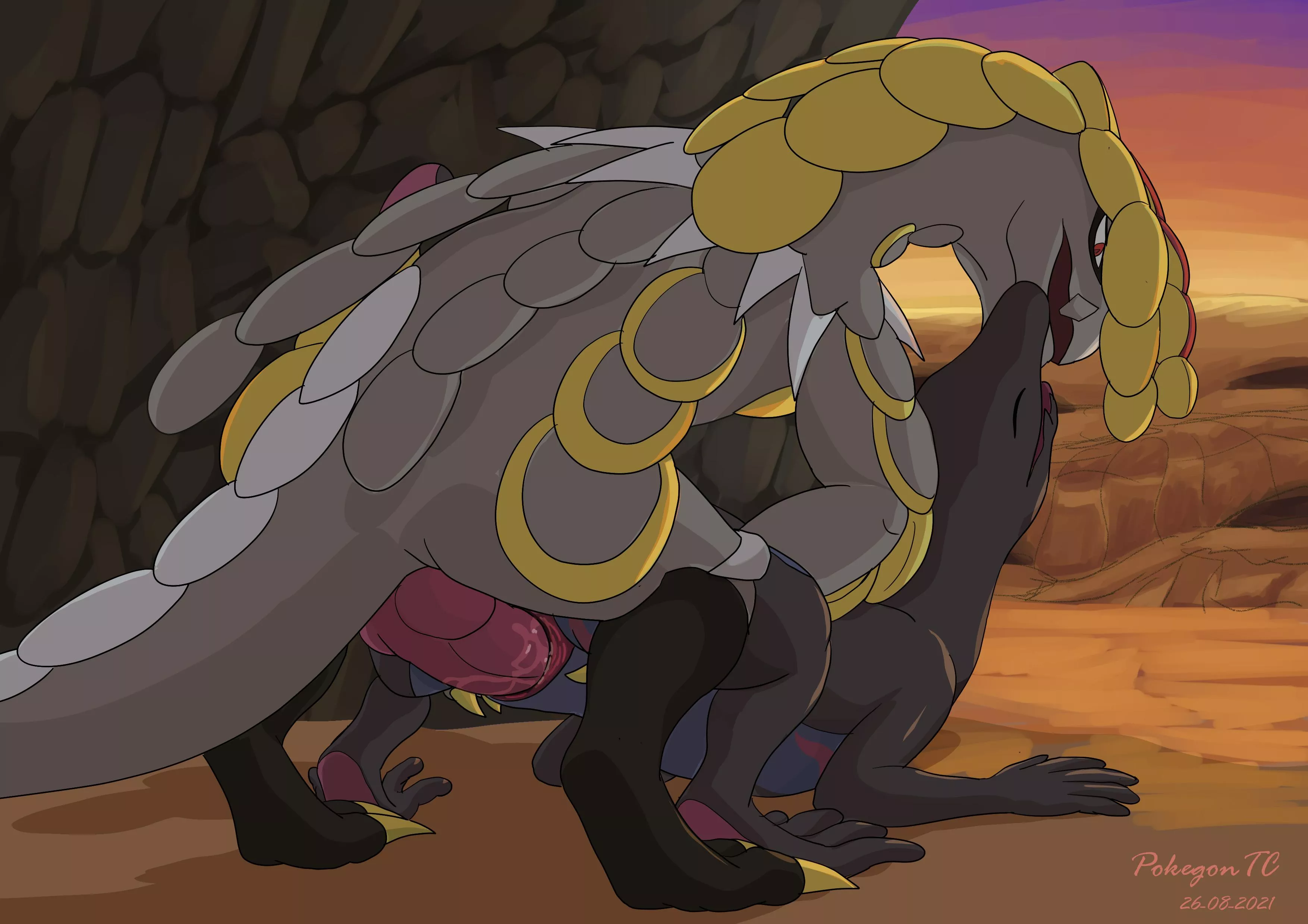 A nice sunset view for Kommo-o [MF] (T-Ace_Juice) posted by OwO_Bot