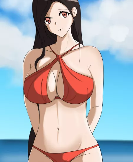 A OC fan art I did with Tifa in bikini what are your thoughts? by AssassinLJ