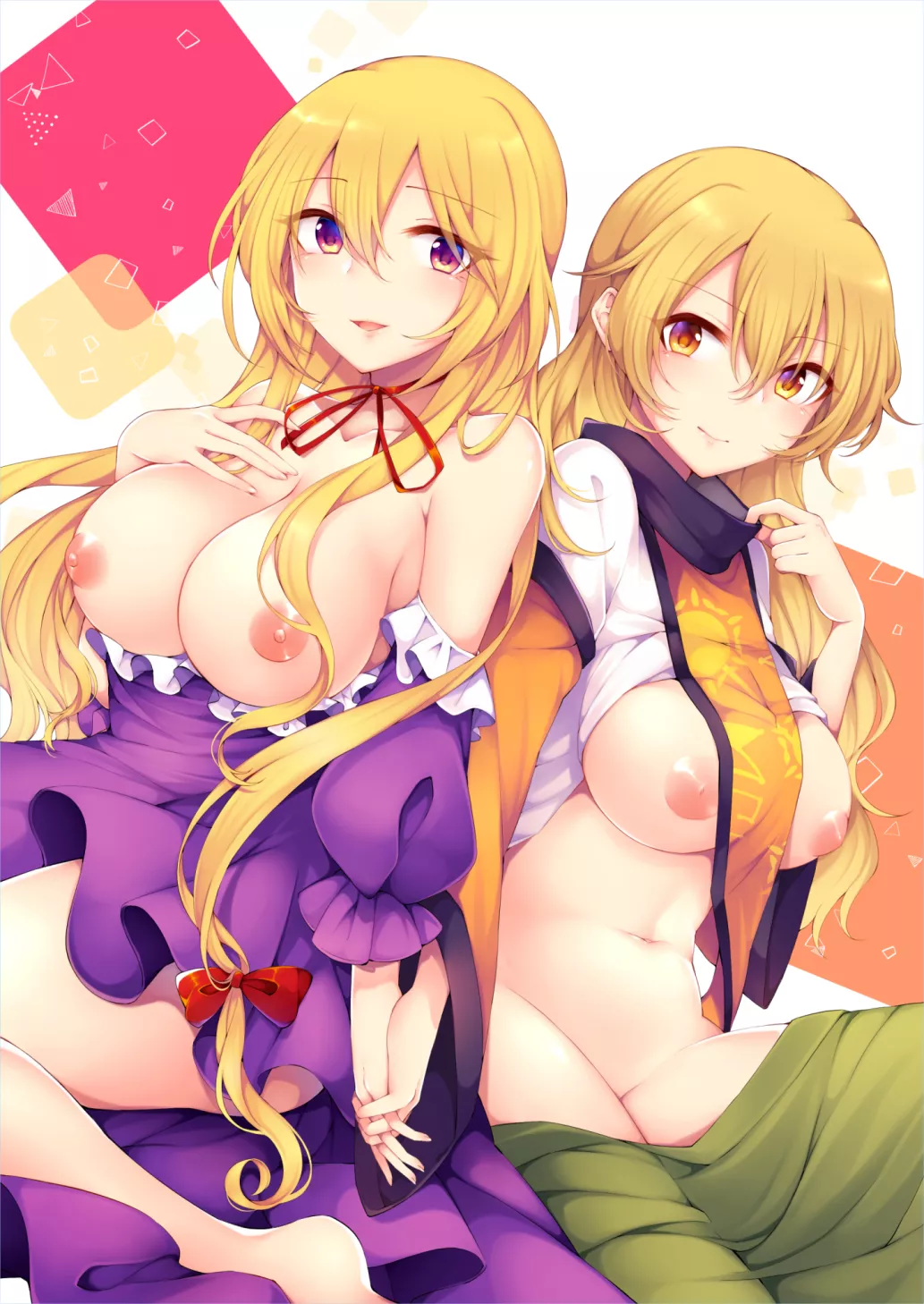 A Pair Of Blonde Sages - Yukari and Okina [Yuri] posted by Kylo_Mask