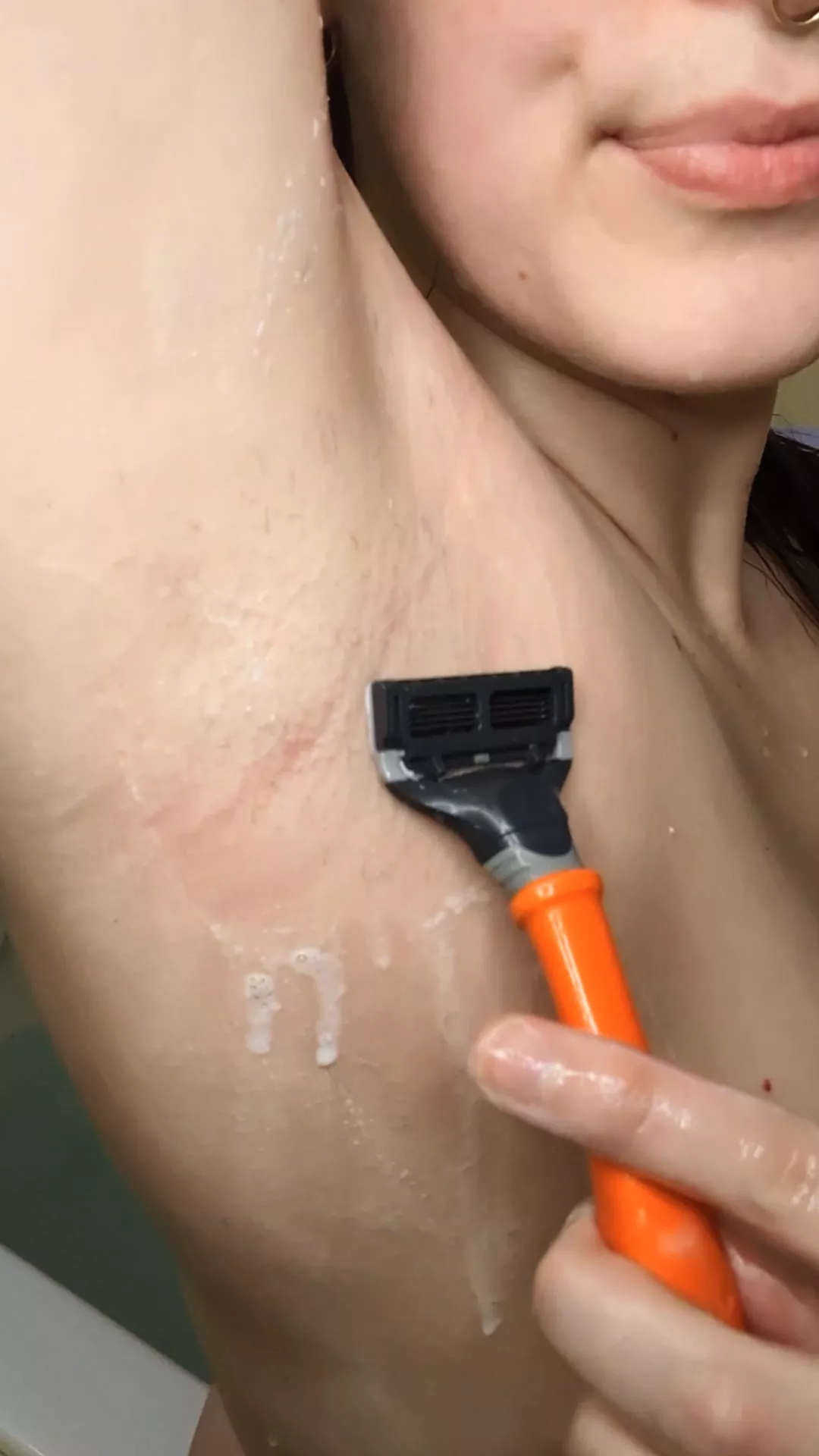 a peek at me shaving 👀ft. some very suggestive body wash 😳🙃 posted by merrymaryjane69