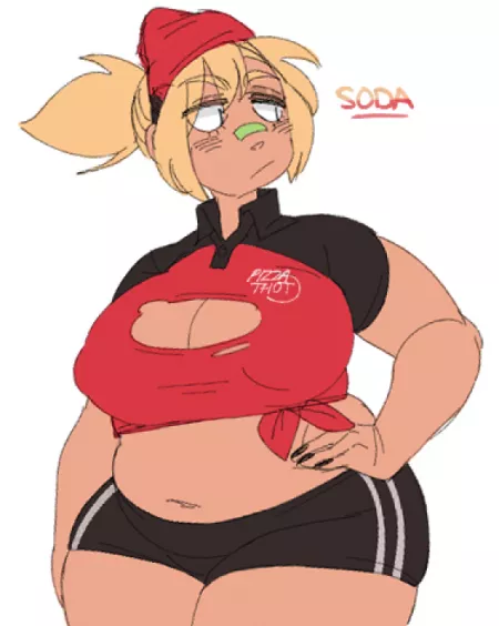 A Pizza Thot OC - Soda (Spicy_Chuwwo) by Iamdoingathing