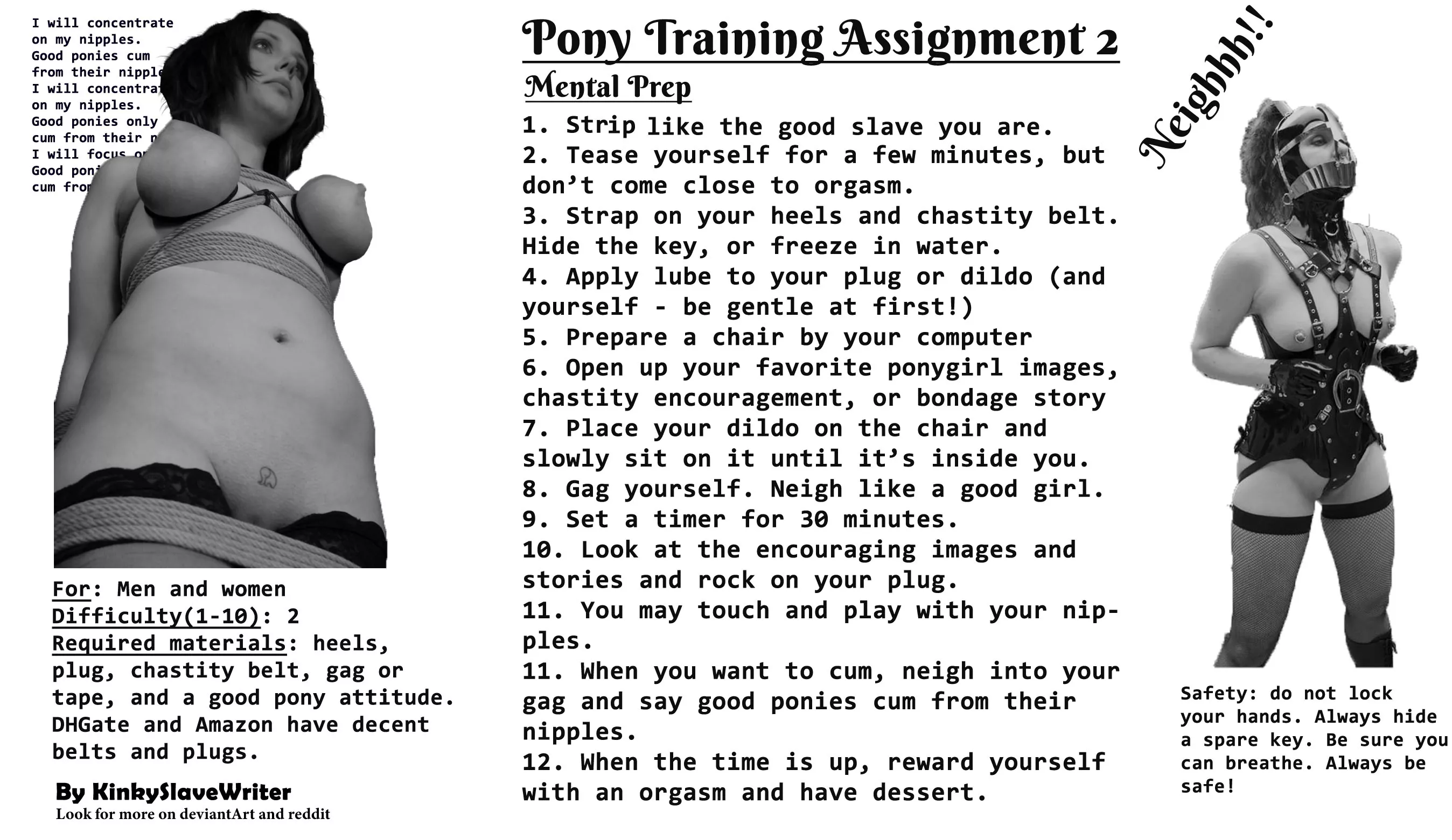 A Ponygirl Self-Training Guide: Part 2 posted by kinkySlaveWriter