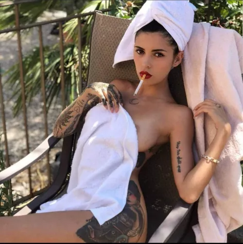 A poolside smoke. by Relevant-Pop6749