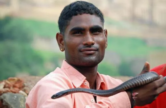 A poor indian snake charmer by UllU_minati