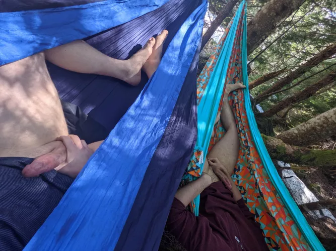 A quick break after the hike 😉 by jarrodab