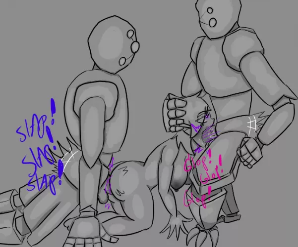 A quick part 2/2; A second golem joins the playtime with the mage.