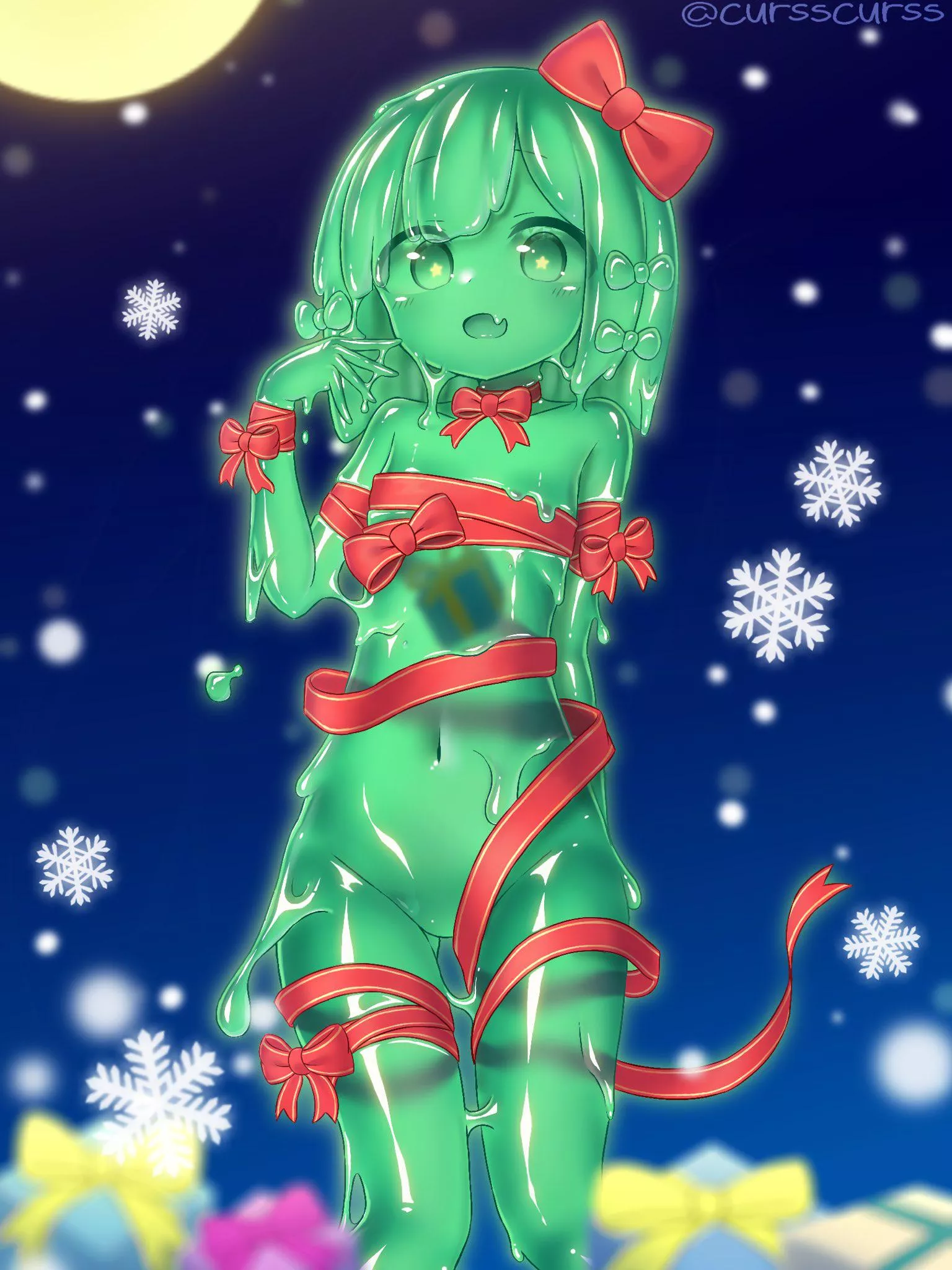 A rather festive slime posted by Jacrispy_Tenders