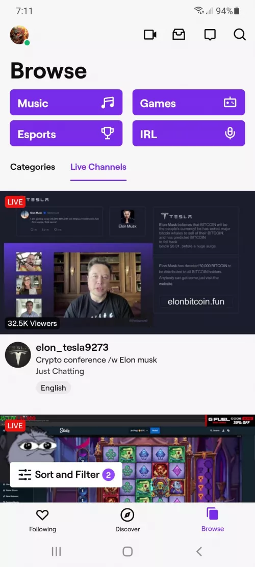 A scam is the top stream. by IupvoteYou4Fun