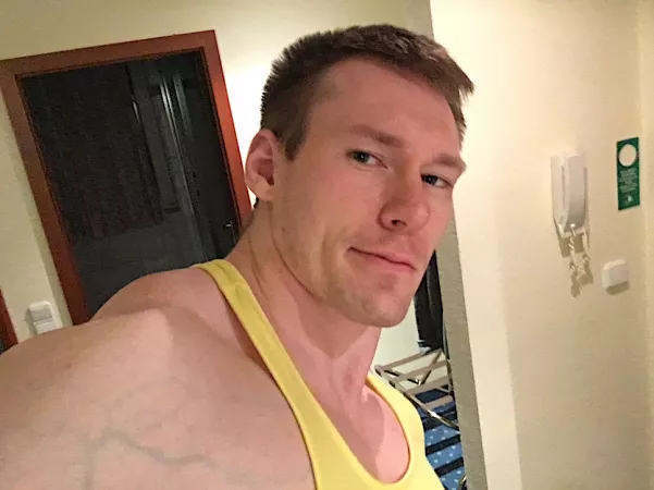 A Selfie Showing That I Am A Thick AF Six-And-A-Half Foot Muscle Wall by GODJADEN