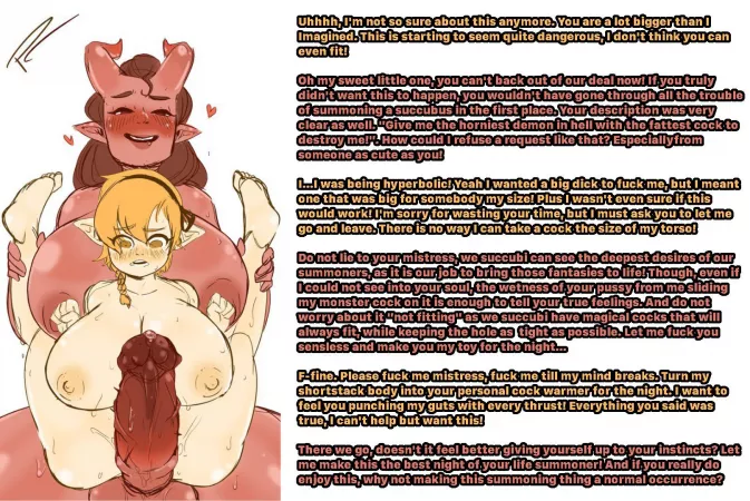 A short stack decides to summon a succubus. by ST_Canadian