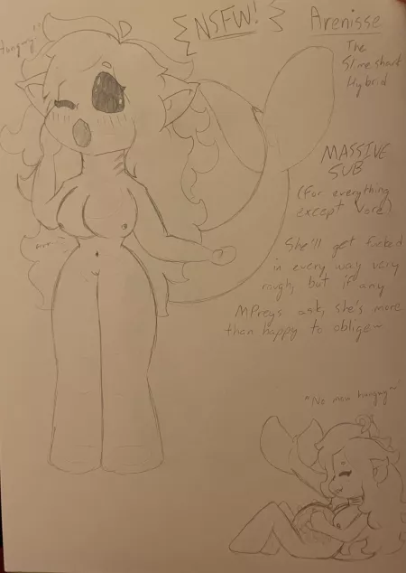 A simple Vore OC, Arenisse (F-Pred)(Slimegirl)(Original Creation) Created by me! by Zaeil_Xane12164