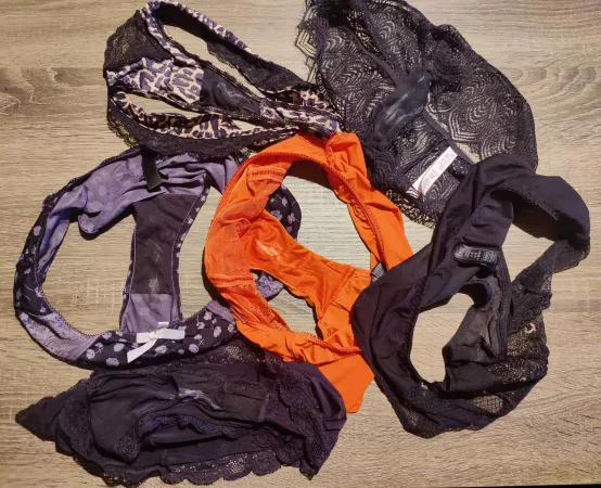 A small collection of my gf's dirty panties by Skatebored420