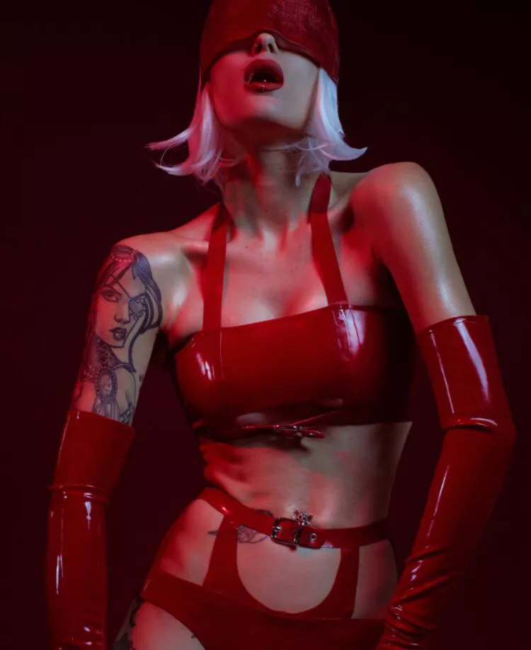 A snap from one of my latex shoots posted by NishaSara