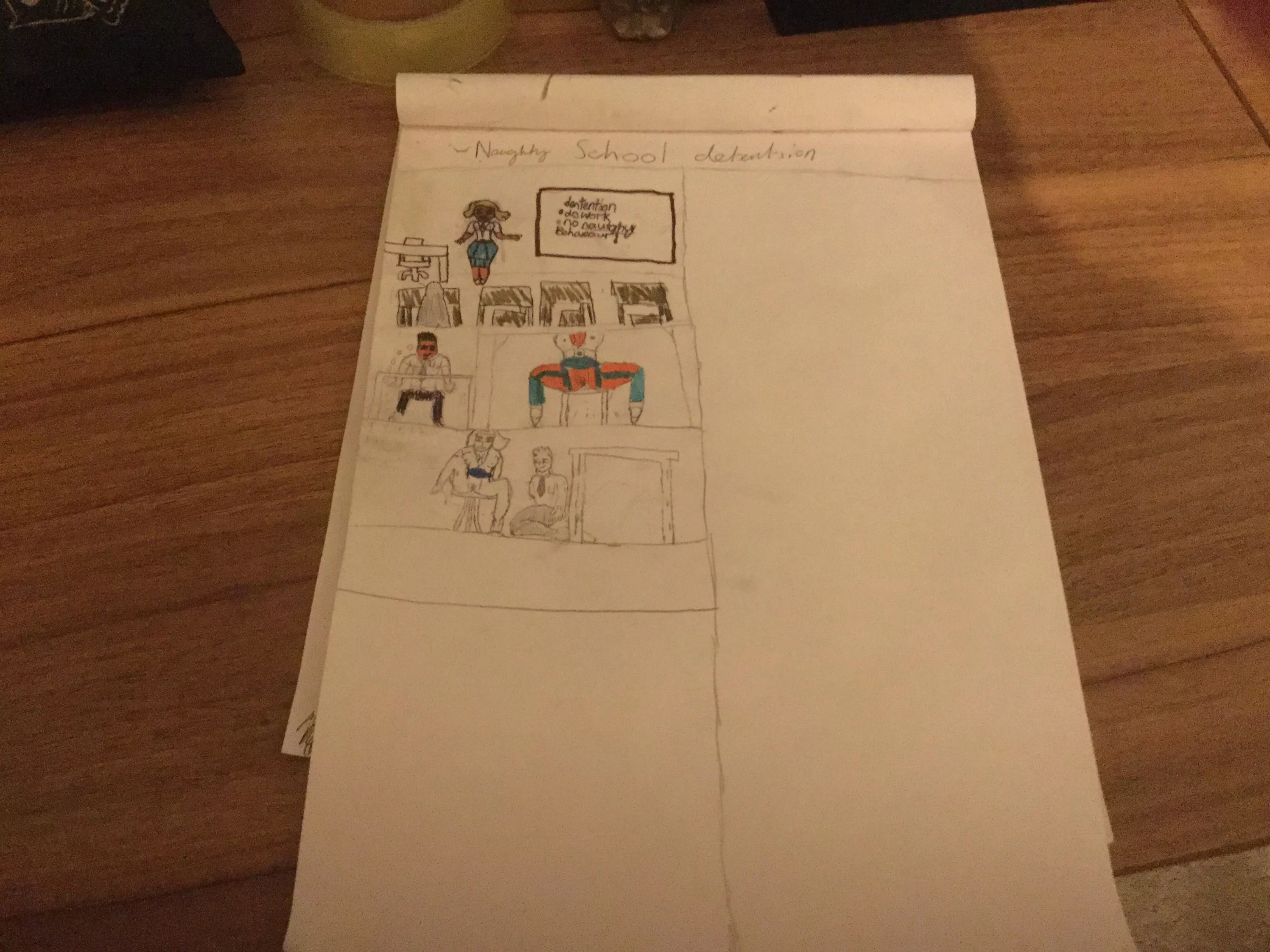 A teacher fantasy comic strip (Liferanzy4640) [orginal] posted by Liferanzy4640