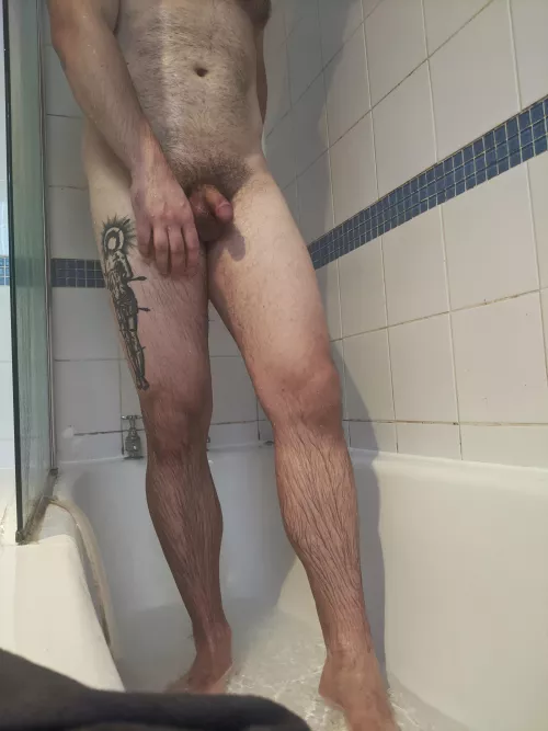 A tentative step out of the shower by BruderEnoch