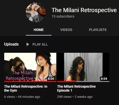 A video essay channel on Denise Milani analyzing her work posted by IllDrop2