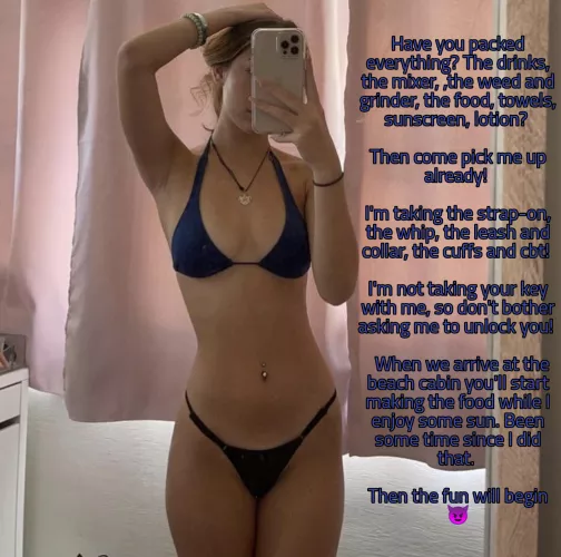 A weekend getaway at the beach cabin with your Domme by 2accountsbanned1996