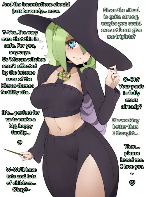 A Witch's Wish [Shy Witch GF] [Fertility Rite] [Get me pregnant] [Happy Family] by SMSH-1A