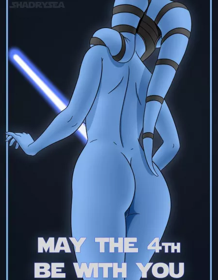 Aayla Secura showing her wonder ass (Shadrysea) by BigGeek2256
