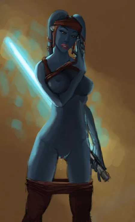 Aayla Secura showing the goods (Eaola Ekard) by BigGeek2256