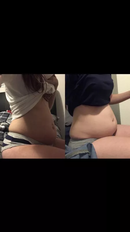 About a year apart. Not a huge difference, but I still love the subtle changes. :) by laneysbelly