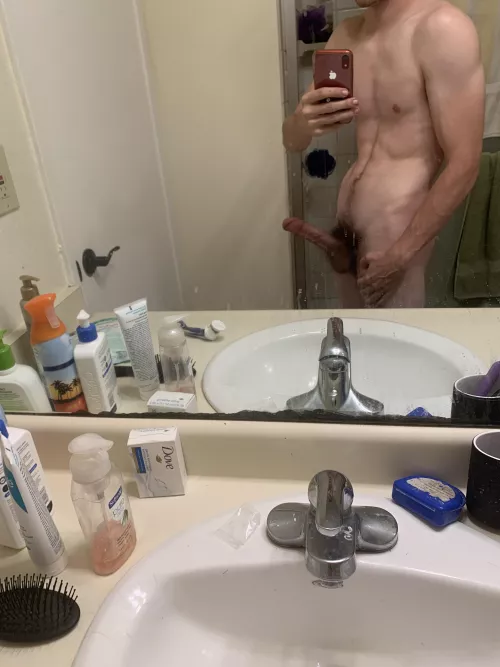 About to cum in the shower. PM me if you REALLY want to watch ;) by 8inches-of-fun