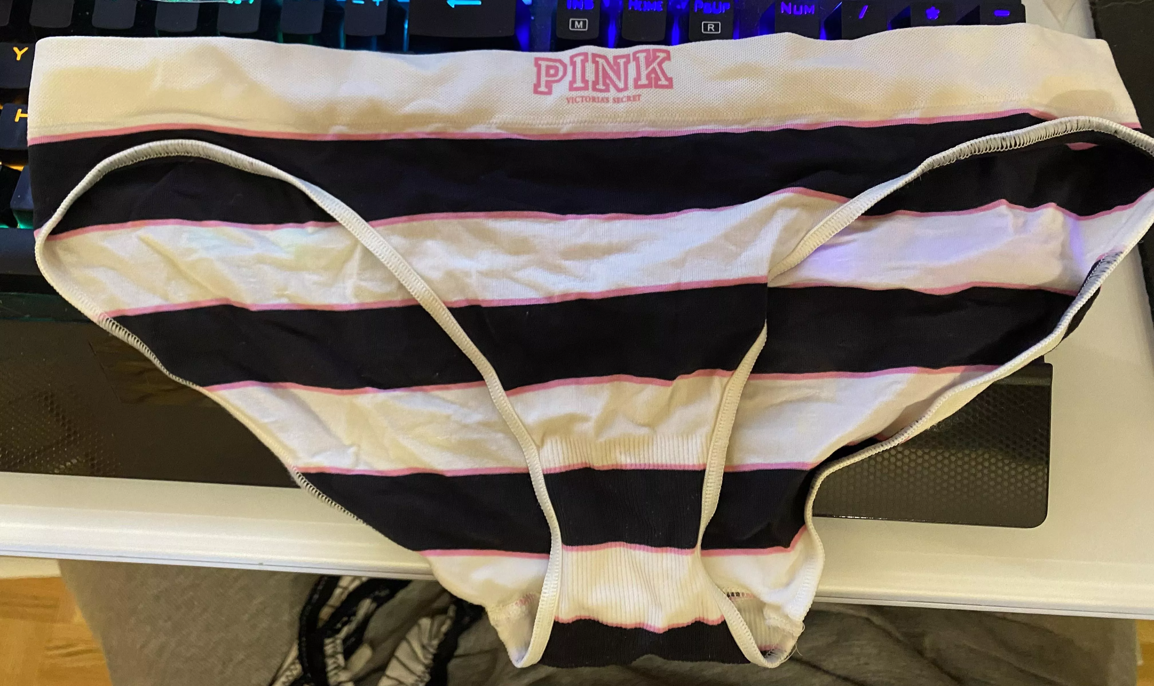 About to cum on these so hard! Friends daughter had them on the floor of the bathroom and I stole them during a party posted by mikehunt125