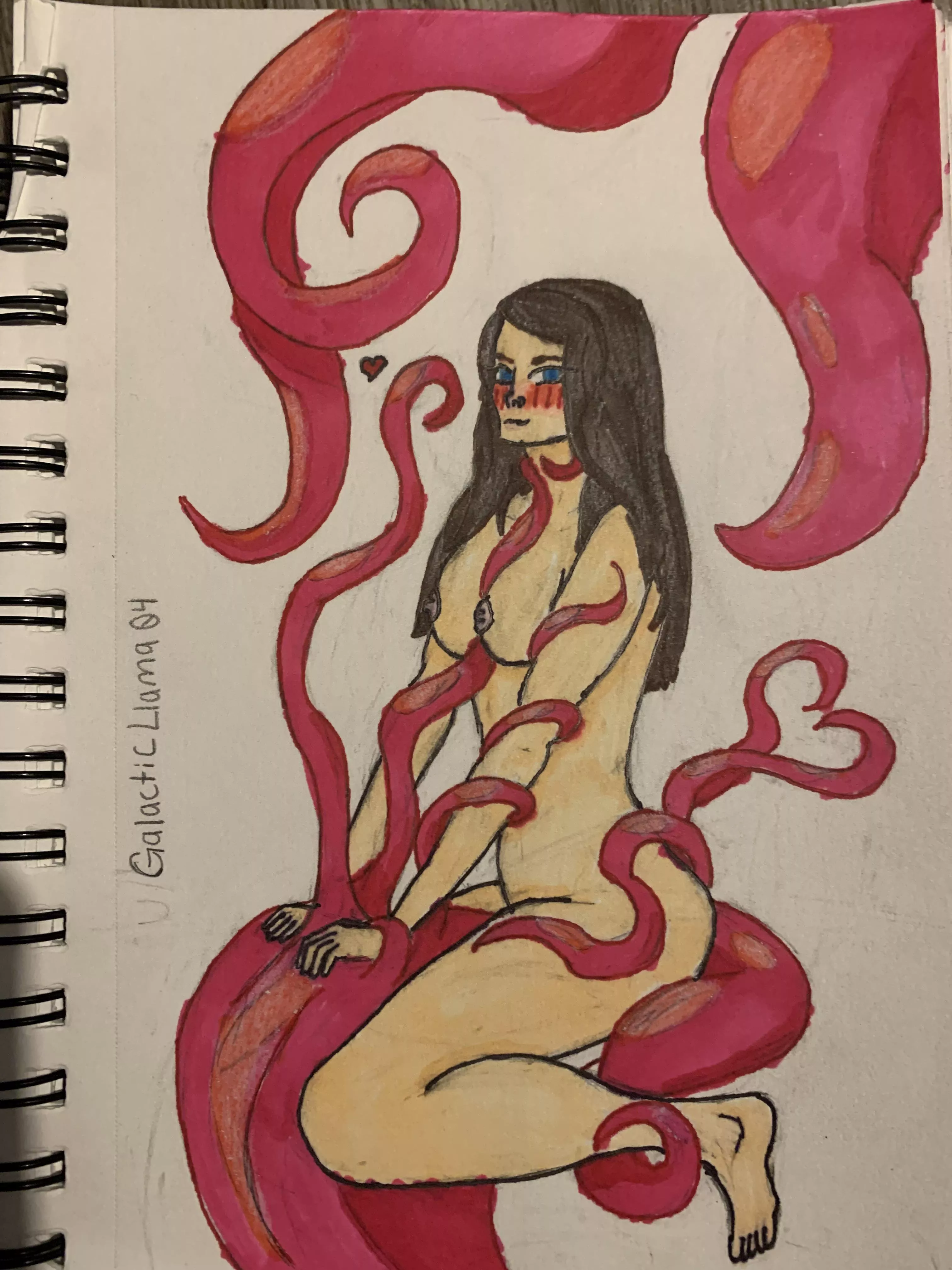 About to get absolutely loved by these tentacles!!!~ (Original) [Female] posted by GalacticLlama04