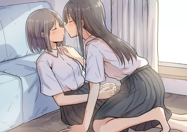 About to kiss [Original] by Ron1901