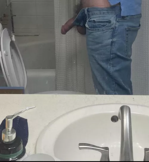 About to take a piss by fuglycat23